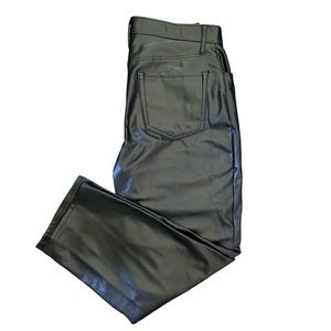 A+F Leather Ankle pants